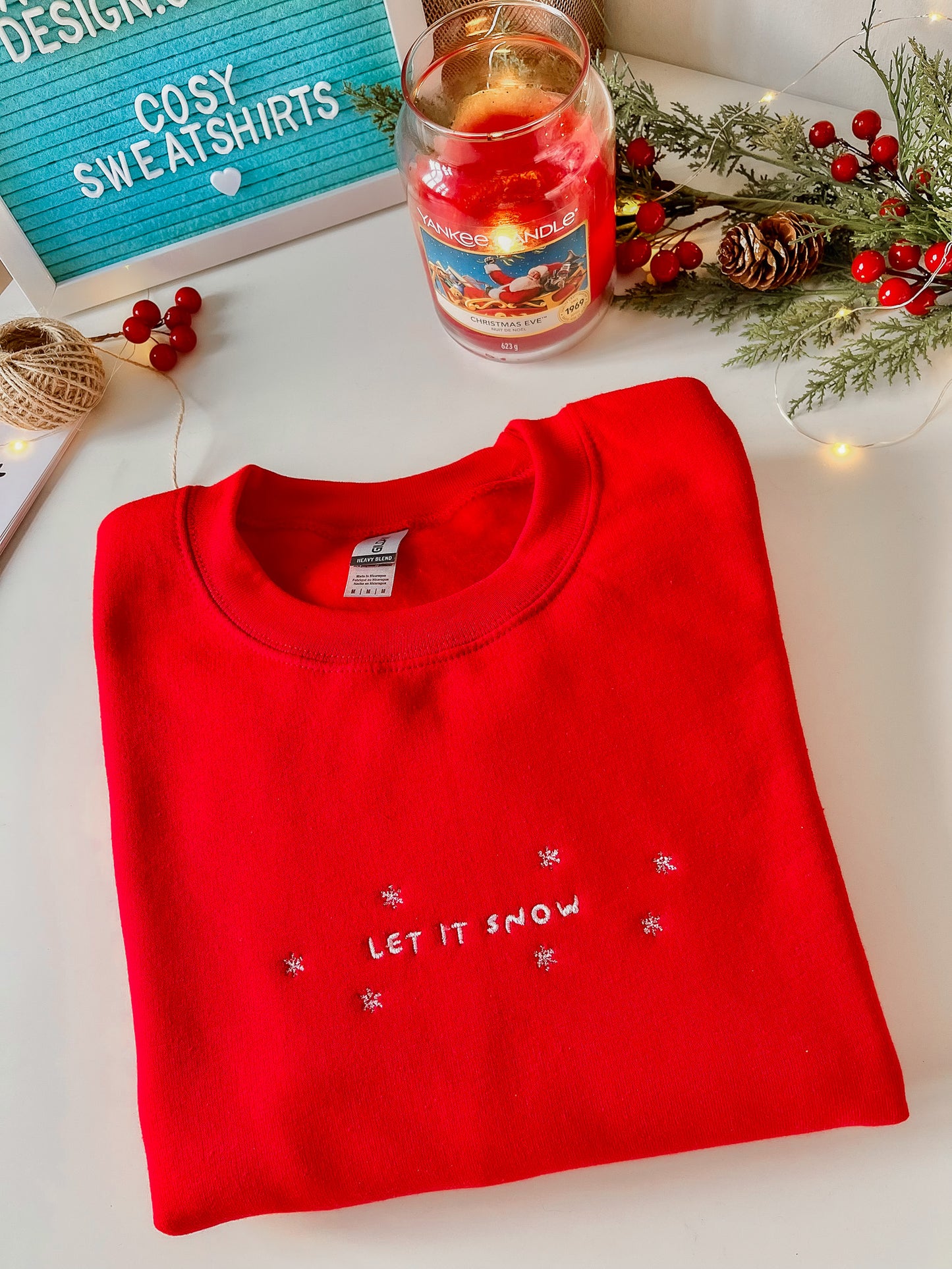 Sudadera navideña Let it Snow