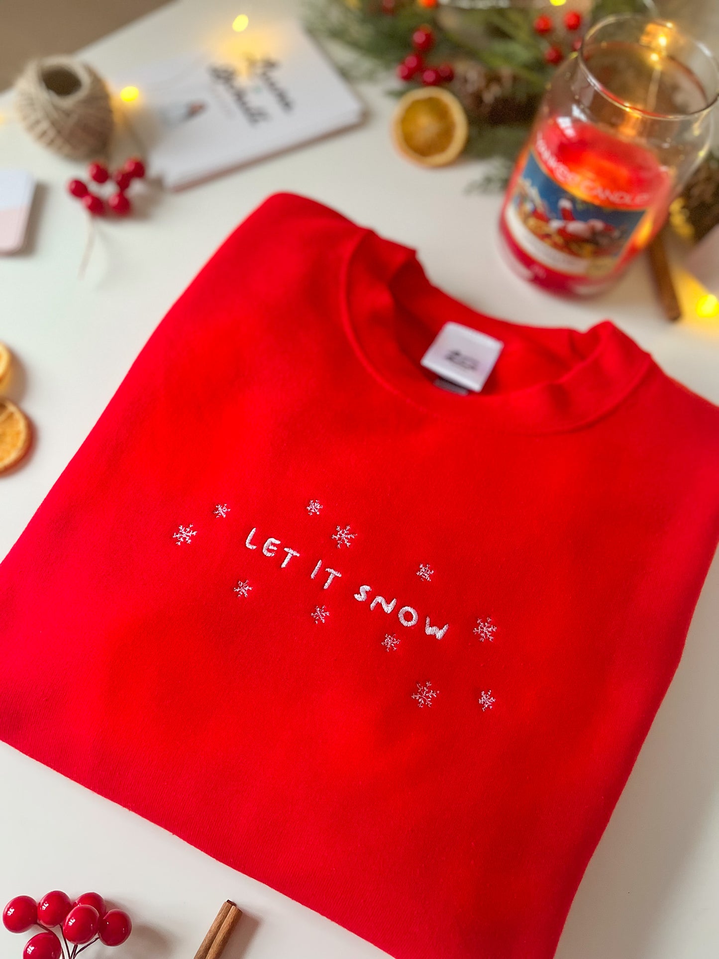Sudadera navideña Let it Snow