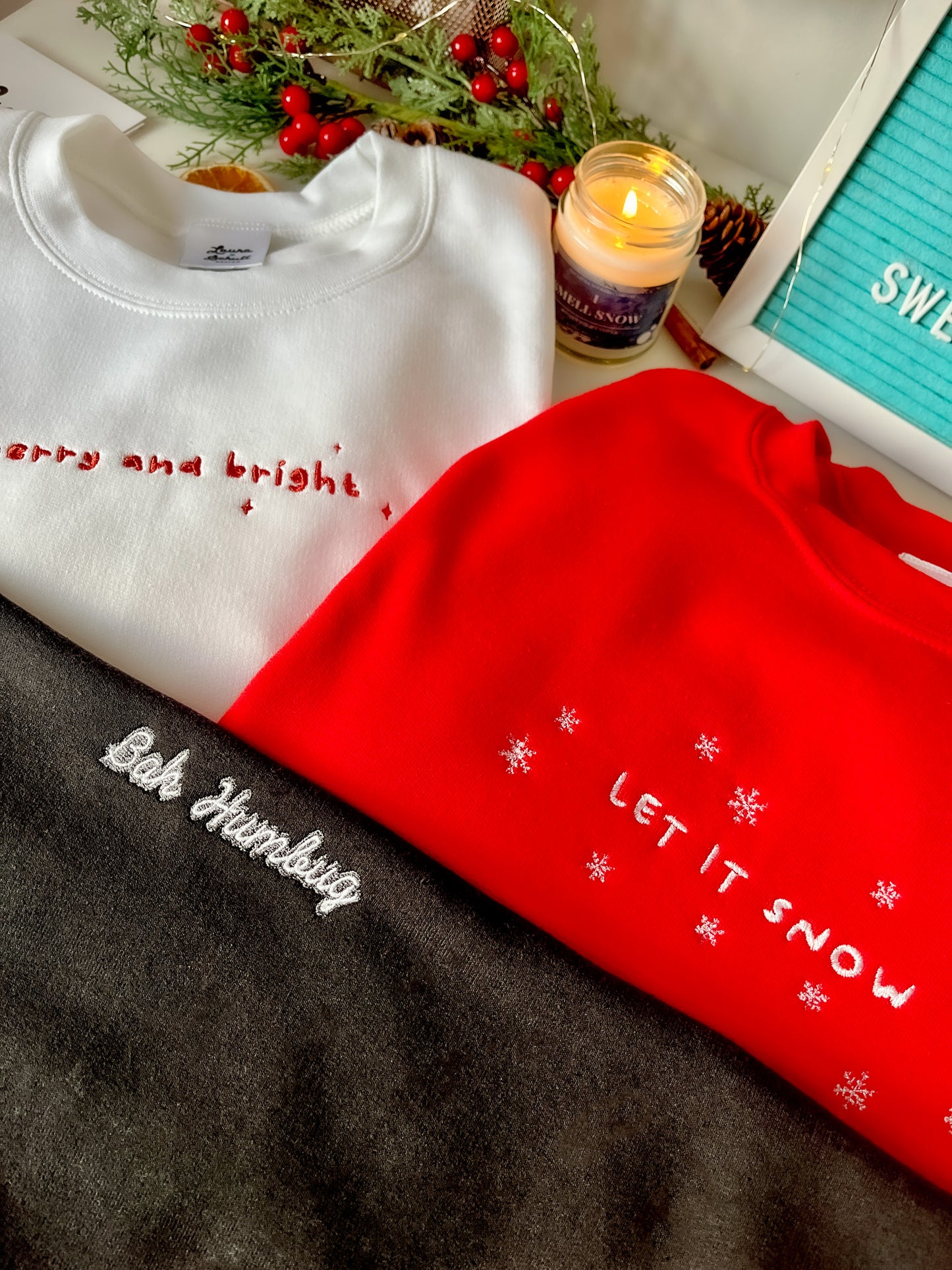 Sudadera navideña Let it Snow