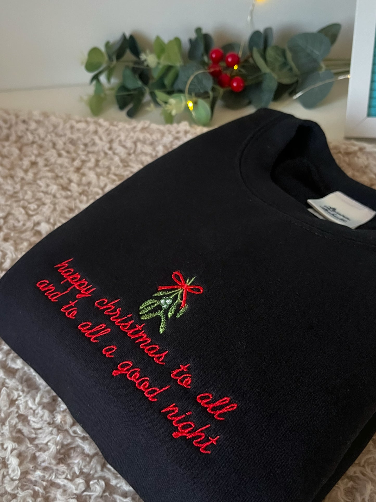 Twas the Night Before Christmas Mistletoe Sweatshirt