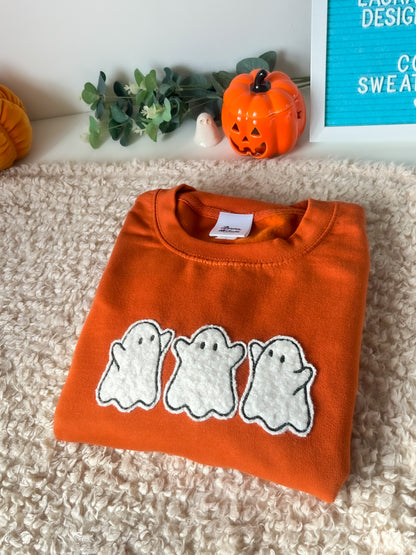 Fluffy Boucle Ghost Sweatshirt