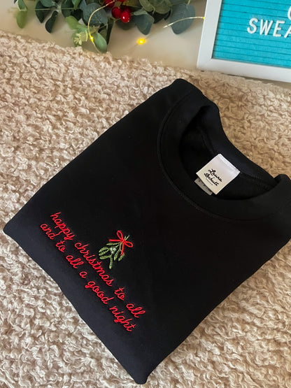 Twas the Night Before Christmas Mistletoe Sweatshirt