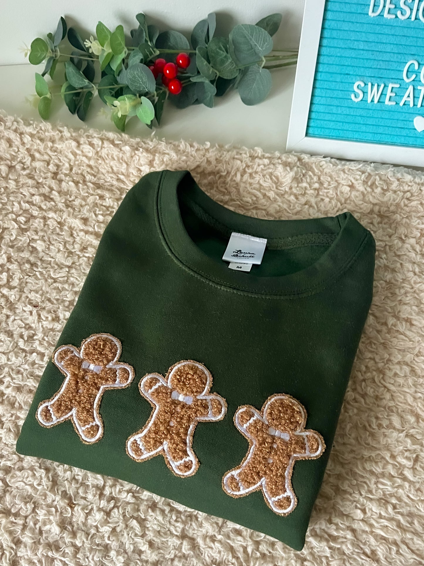 Flauschiges Lebkuchenplätzchen-Weihnachts-Sweatshirt