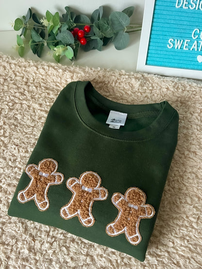 Flauschiges Lebkuchenplätzchen-Weihnachts-Sweatshirt