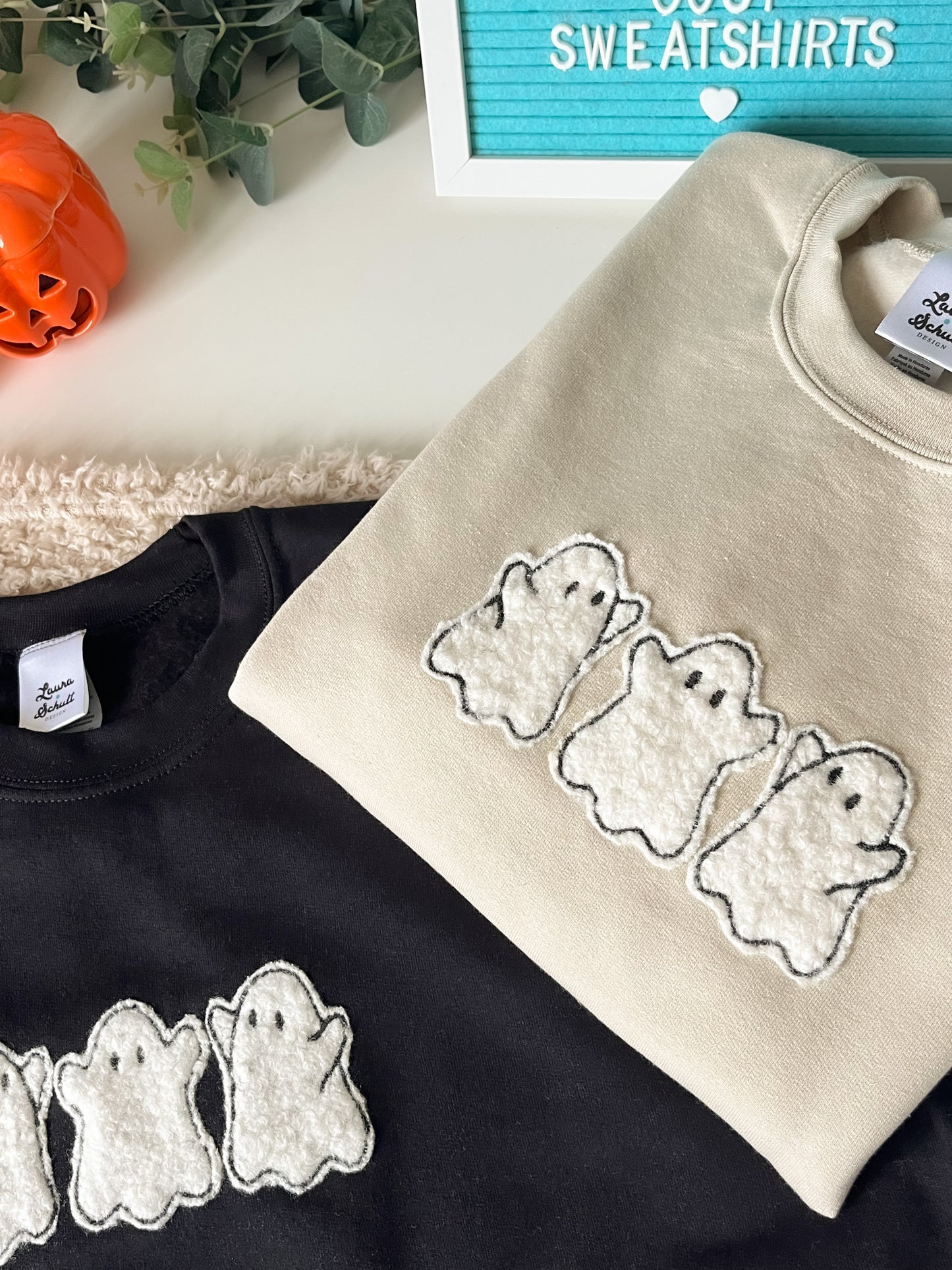 Fluffy Boucle Ghost Sweatshirt