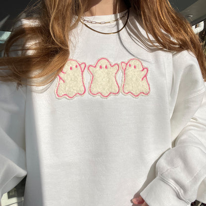 Fluffy Boucle Ghost Sweatshirt