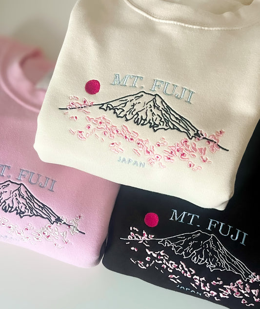 Mount Fuji Embroidered Sweatshirt