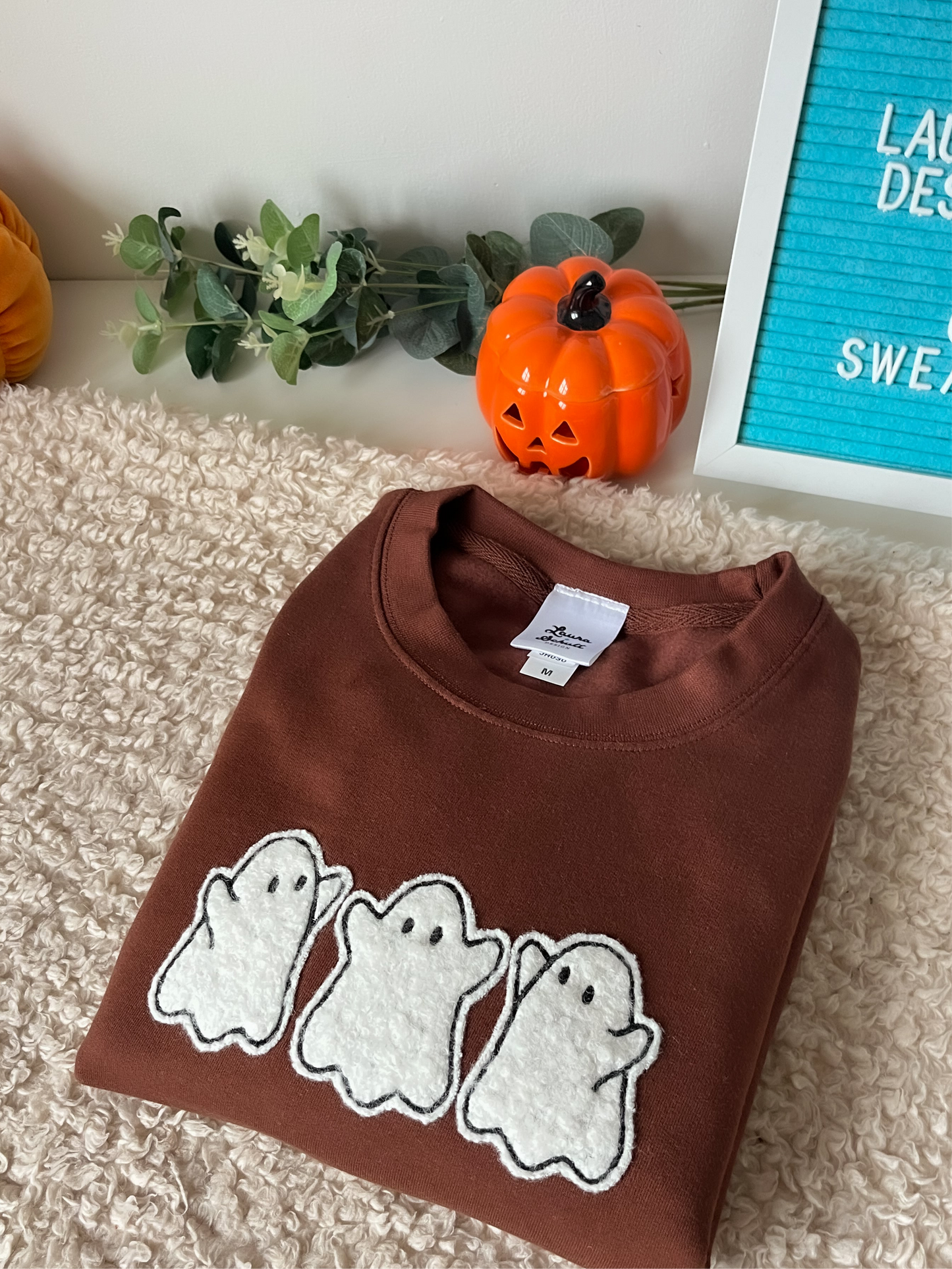 Fluffy Boucle Ghost Sweatshirt