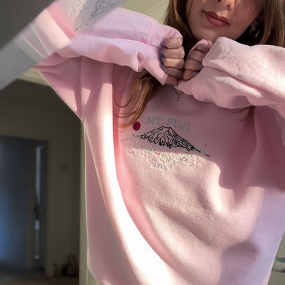 Mount Fuji Embroidered Sweatshirt