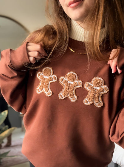 Flauschiges Lebkuchenplätzchen-Weihnachts-Sweatshirt