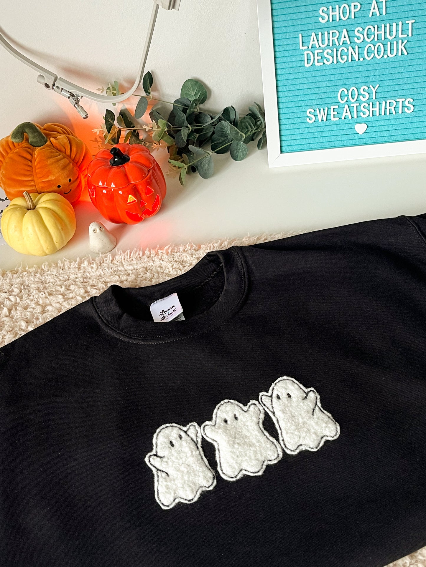 Fluffy Boucle Ghost Sweatshirt