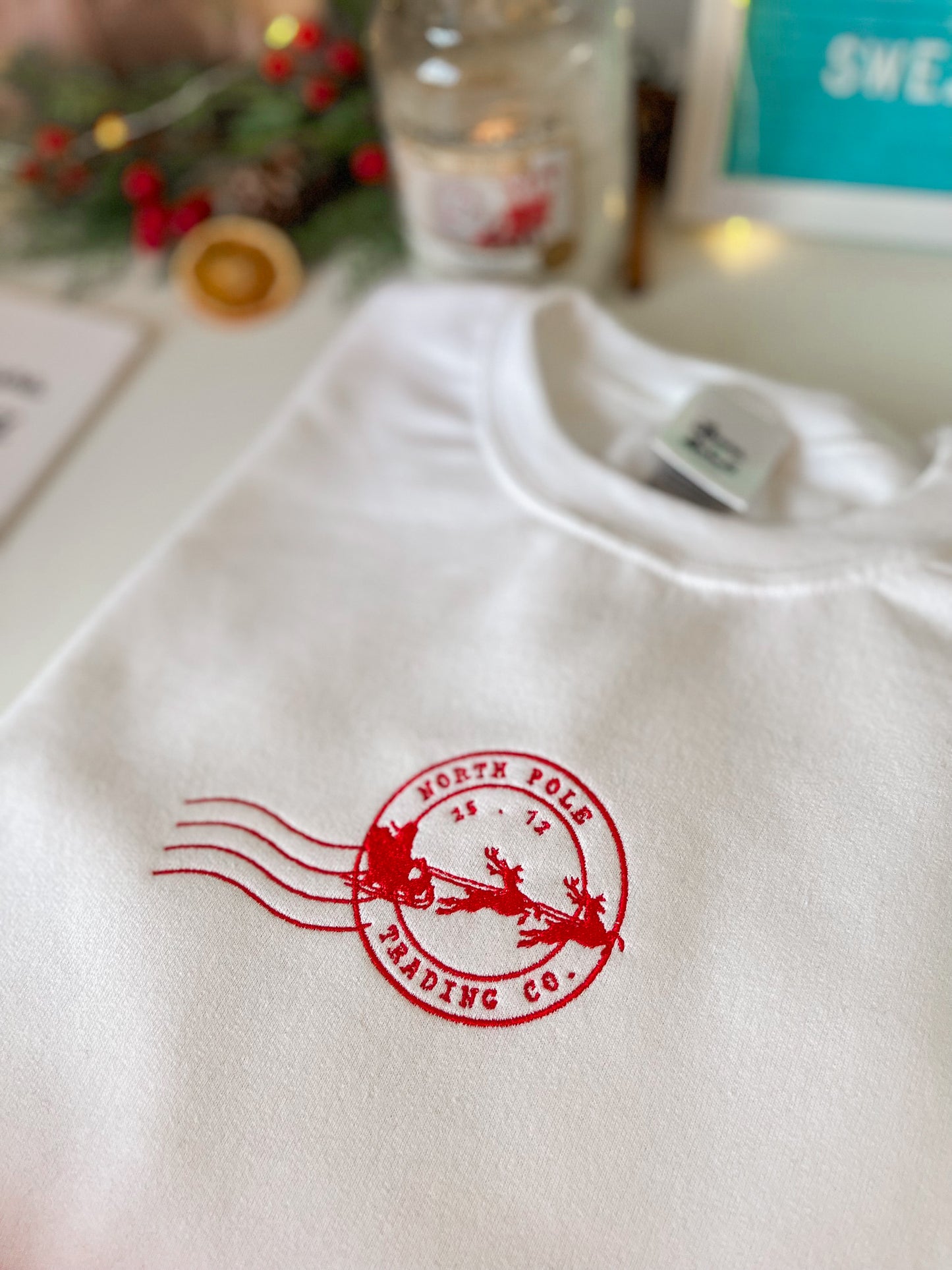 North Pole Stamp Sweatshirt