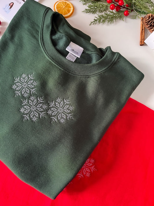 Snowflake Fairisle Inspired Sweatshirt